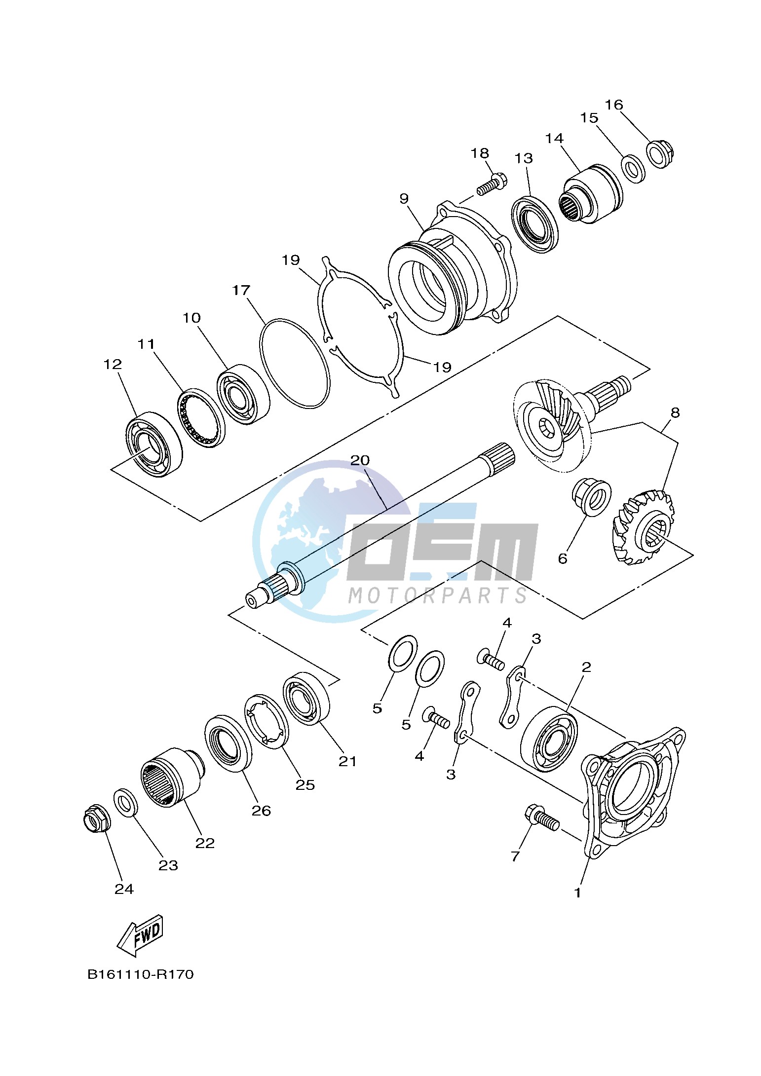 MIDDLE DRIVE GEAR