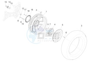 GTS 300 IE ABS E4 (APAC) drawing Rear wheel