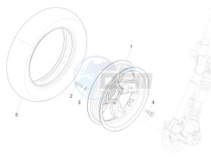 LT 150 4T 3V IE NOABS E3 (APAC) drawing Front wheel