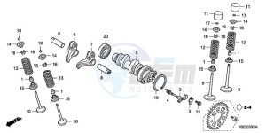 CRF150R9 Europe Direct - (ED) drawing CAMSHAFT/VALVE