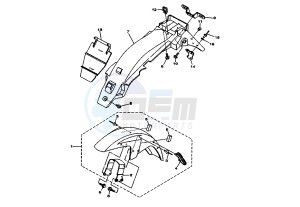 YBR 125 drawing FENDER