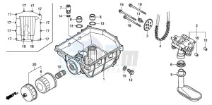 XL1000V VARADERO drawing OIL PUMP