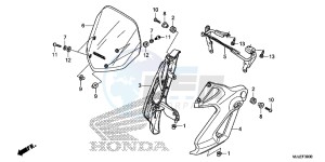 NC750SAE NC750SA ED drawing WINDSCREEN