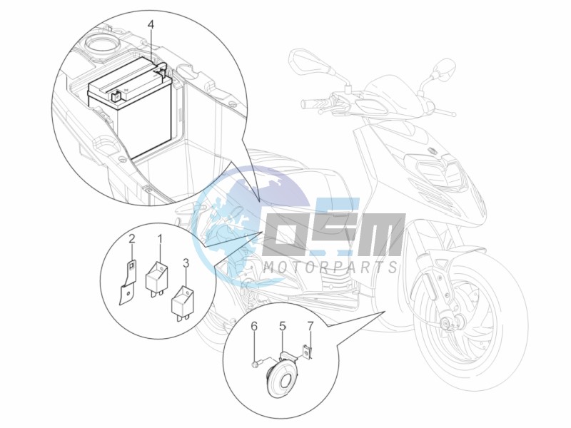 Remote control switches - Battery - Horn