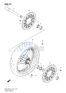 GSX-R750 drawing FRONT WHEEL L1