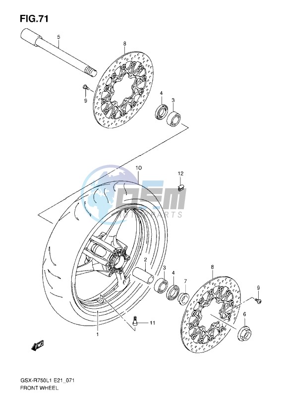 FRONT WHEEL L1