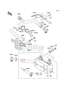 KLF300 4x4 KLF300C6F EU GB drawing Muffler(s)