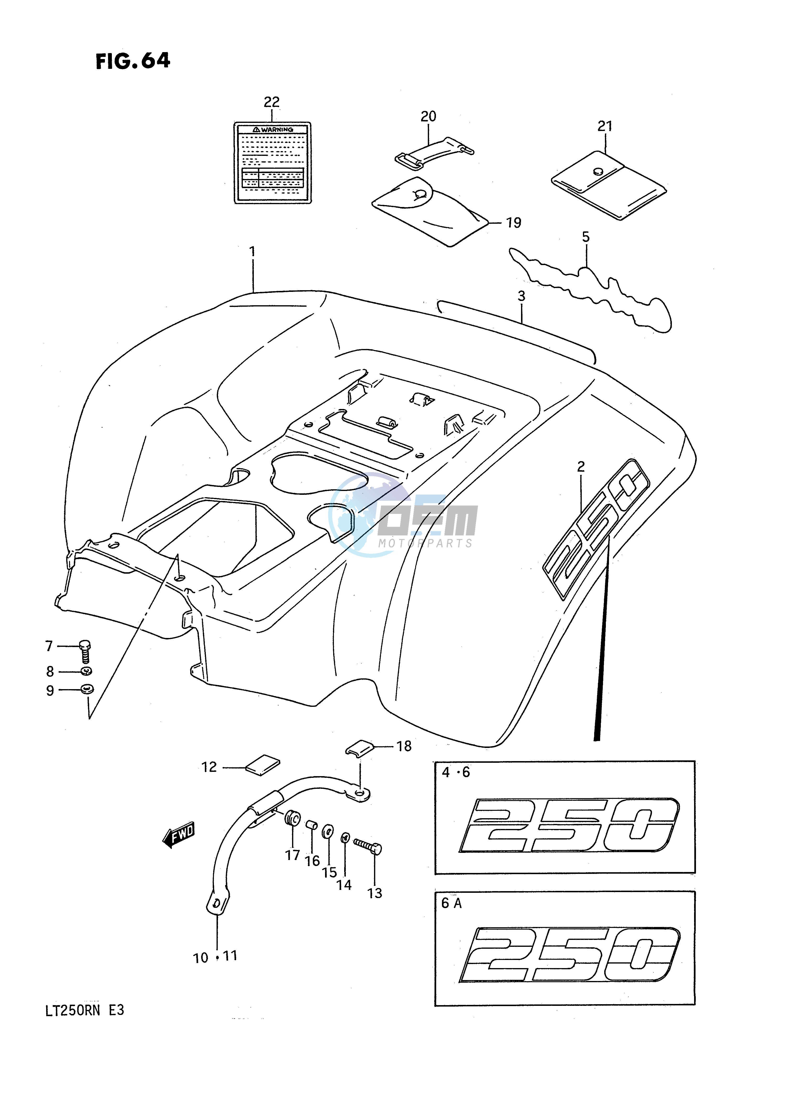 REAR FENDER (MODEL H J K L)