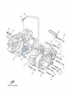 YZ85LW YZ85 (B0GG) drawing CRANKCASE