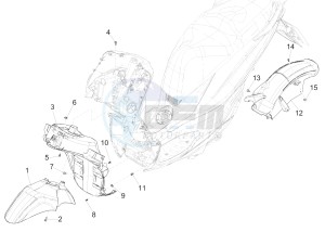 MEDLEY 150 4T IE ABS MA03M, M885M (APAC) drawing Wheel housing - Mudguard