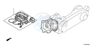 SH300AC drawing GASKET KIT A