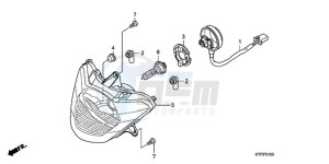 SH150D9 Europe Direct - (ED / KMH 2ED) drawing HEADLIGHT