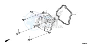 SH125ADD SH125i UK - (E) drawing CYLINDER HEAD COVER