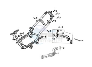 ORBIT II 50 25KMH (L8) NL drawing FRAME / ENGINE MOUNT