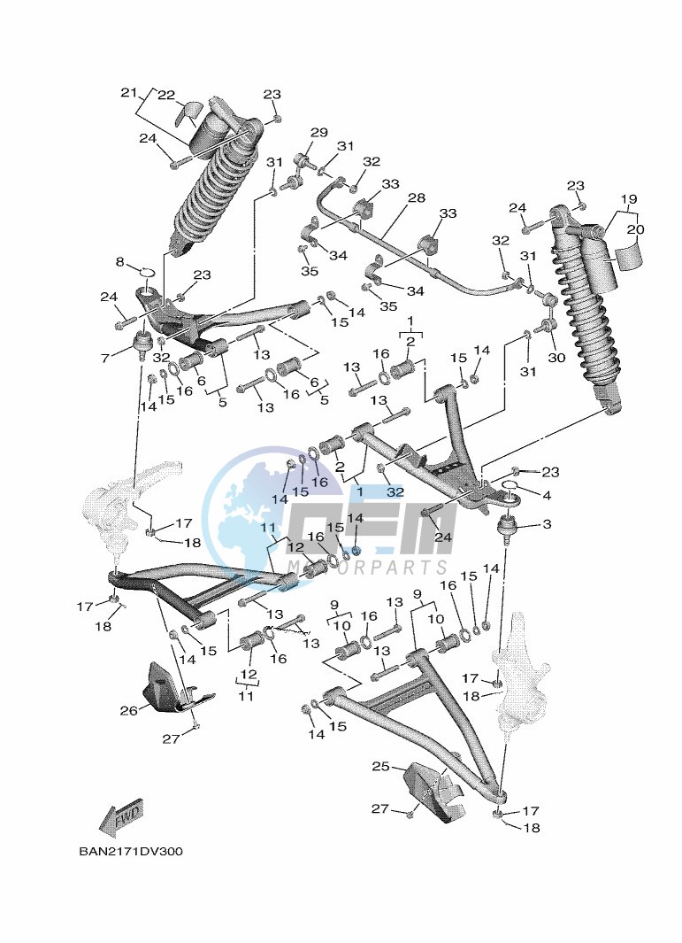 FRONT SUSPENSION & WHEEL