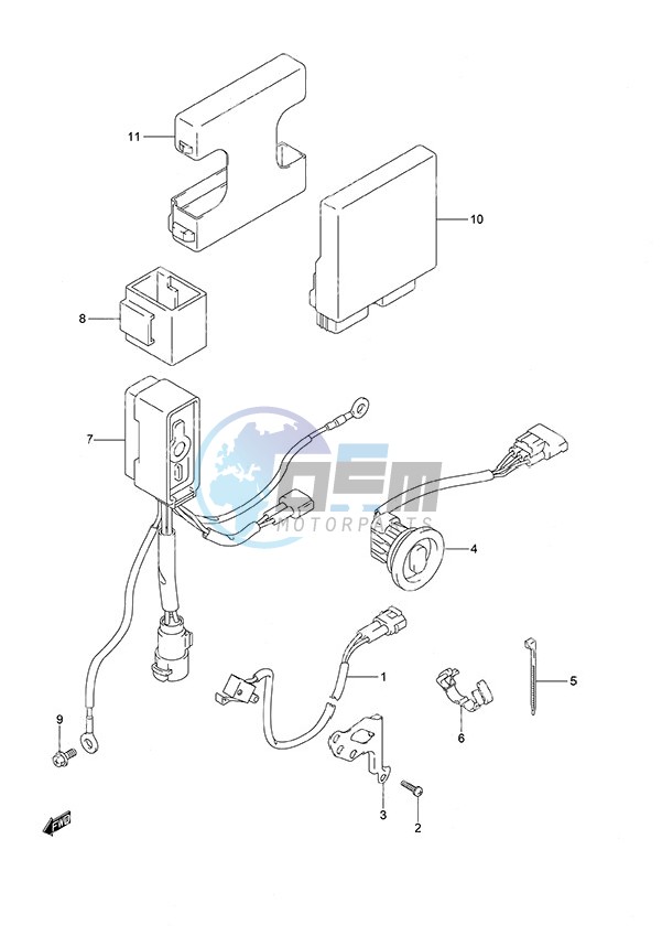 PTT Switch/Engine Control Unit High Thrust