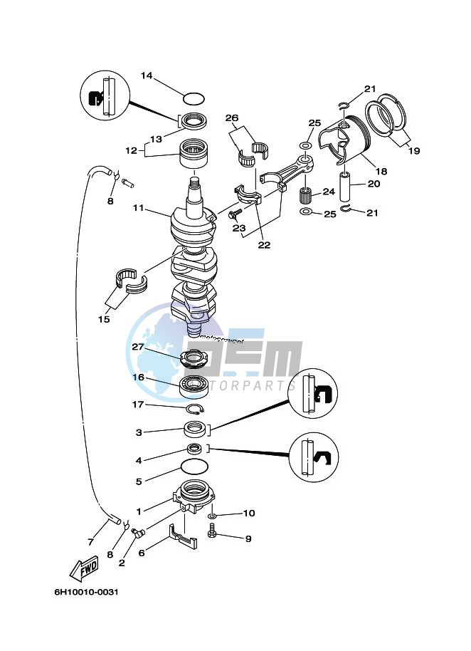 CRANKSHAFT--PISTON