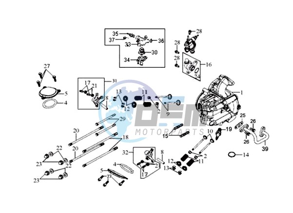 CYLINDER HEAD CPL   / THERMOSTAT