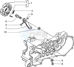 Typhoon 50 m.y. 2004 drawing Brake lever