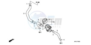 CBR1000RR9 Europe Direct - (ED / MME REP) drawing AIR INJECTION CONTROL VALVE