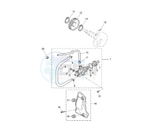 YQ AEROX 50 drawing OIL PUMP