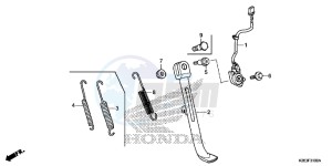 MSX125E MSX125 UK - (E) drawing STAND