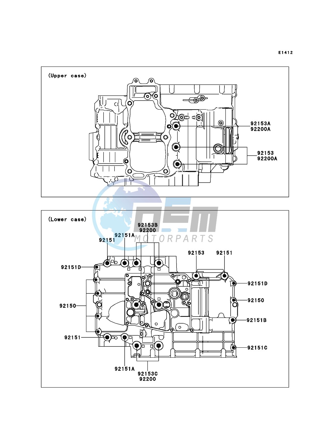 Crankcase Bolt Pattern