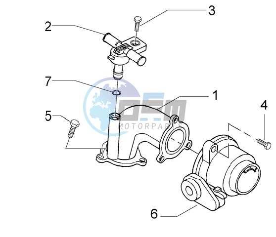 Union Pipe-Throttle Body-Injector