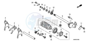 CBF600N9 Europe Direct - (ED) drawing GEARSHIFT DRUM