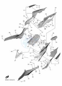 YZF690 YZF-R7 (BEBG) drawing SIDE COVER