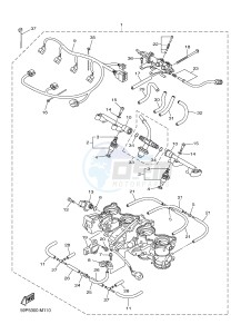 FZ8-NA FZ8 (NAKED, ABS) 800 FZ8-N ABS (59P8) drawing INTAKE 2