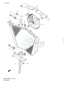 GSX-R1000 drawing RADIATOR