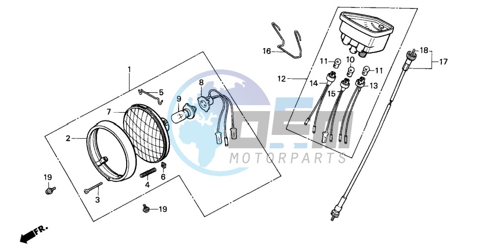 HEADLIGHT/SPEEDOMETER (1)