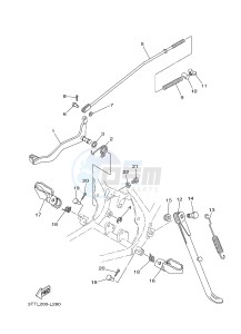 DT125 (3TTP) drawing STAND & FOOTREST