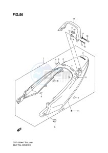 GSF-1250S ABS BANDIT EU drawing SEAT TAIL COVER