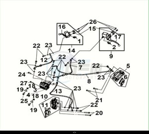 CRUISYM a 300 (LV30W2Z1-EU) (M2) drawing BRAKE SYSTEM