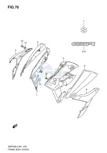 GSR750 ABS EU drawing FRAME BODY COVER