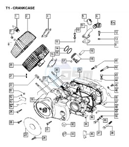 FUNTASTIC_25kmh_K8-L0 50 K8-L0 drawing Crankcase