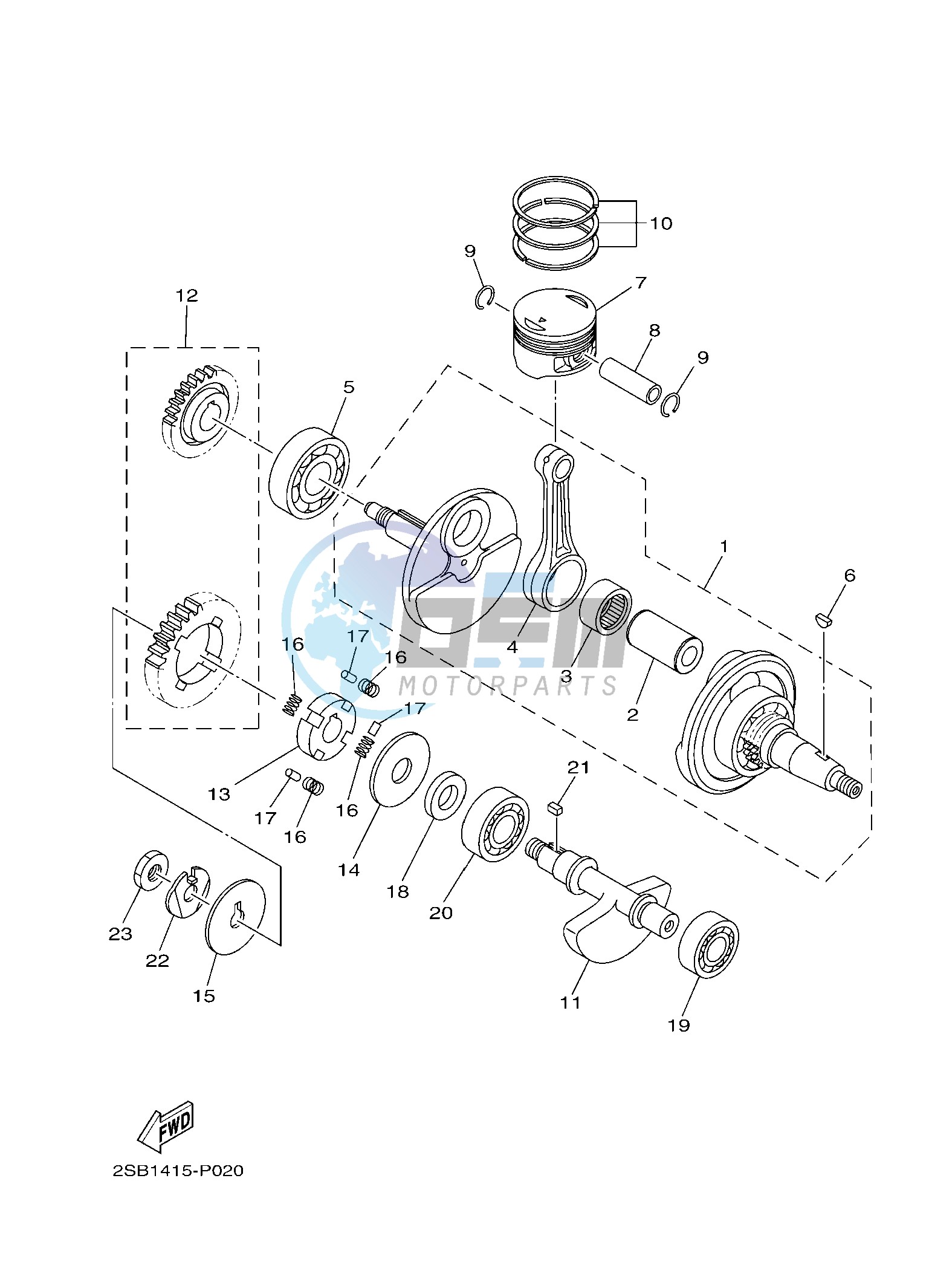 CRANKSHAFT & PISTON