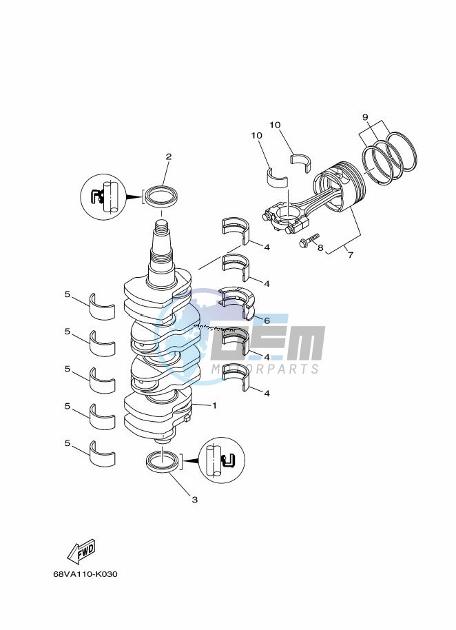 CRANKSHAFT--PISTON