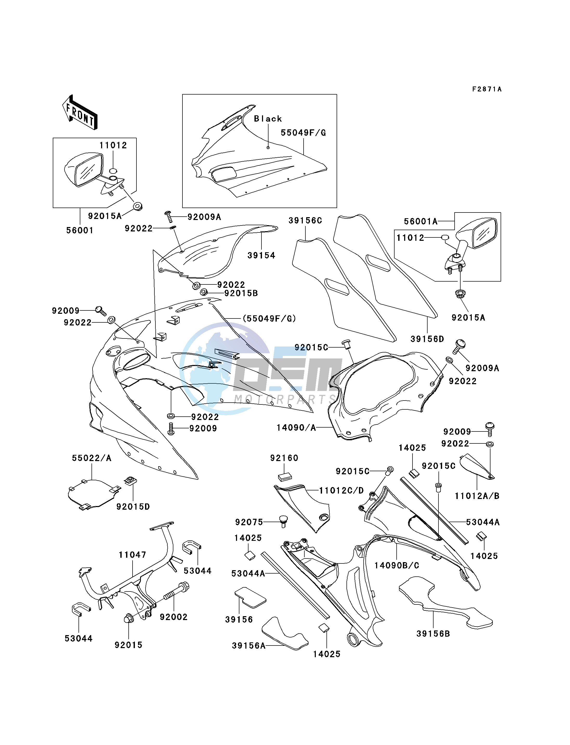 COWLING -- ZX1100-D2- -