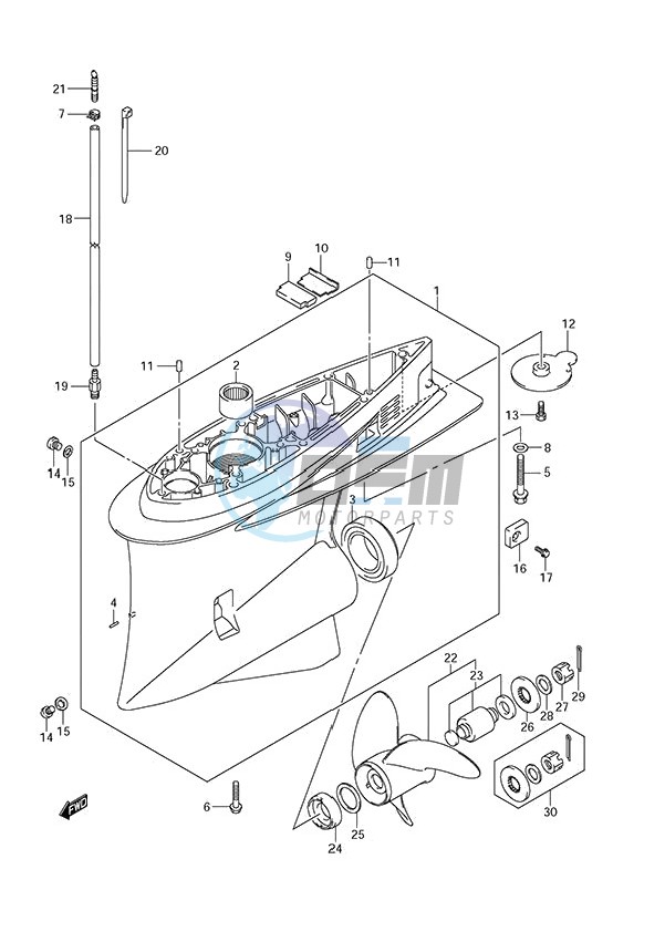 Gear Case (DF 250S)