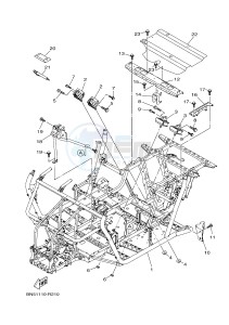 YXE700ES YXE70WPSG WOLVERINE R (BN54) drawing FRAME