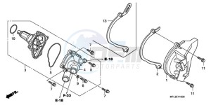 CBR1000RR9 Korea - (KO / MME SPC) drawing WATER PUMP