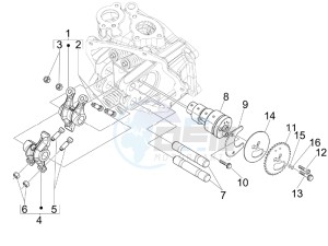 Nexus 125 ie e3 drawing Camshaft - Rocking levers support unit