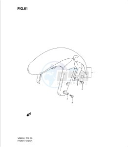 VZ800L1 drawing FRONT FENDER