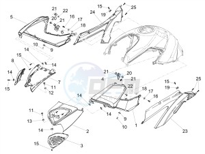 SHIVER 900 E4 ABS NAVI (APAC) drawing Side fairing