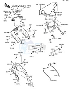 ZX 1100 A [GPZ] (A1-A2) [GPZ] drawing FAIRING -- ZX1100-A2- -