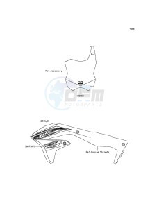 KX450F KX450HGF EU drawing Decals