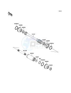 BRUTE FORCE 650 4x4i KVF650FEF EU GB drawing Drive Shaft-Propeller